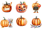 Fall Halloween Book Pumpkin Teache, an Illustration by DreamArtGraphic (Thumbnail 4 of 5)