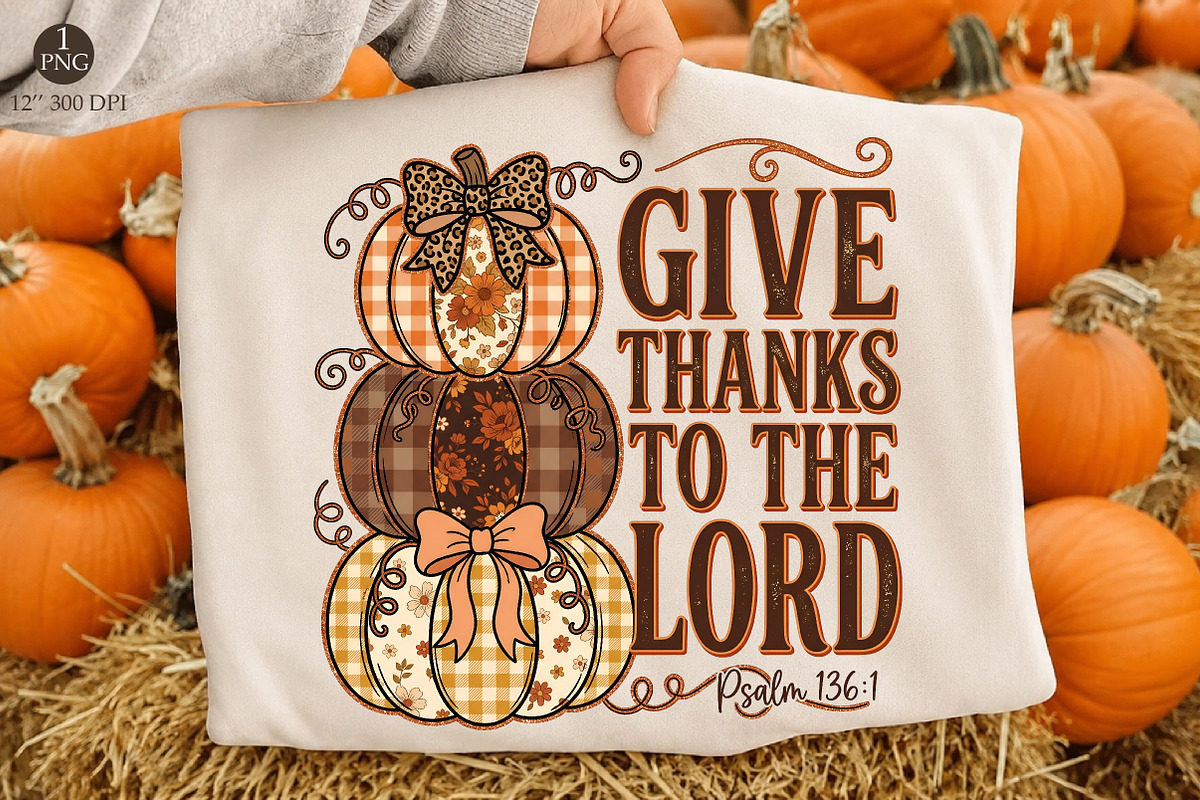 Give Thanks To The Lord Png, a Seasonal Illustration by Libby Wishes (Photo 1 of 4)