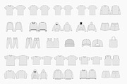 Vector Apparel Mockups Collection, an Apparel Mockup by S.i. Graphics (Thumbnail 2 of 2)