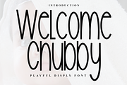 Welcome Chubby, a Serif Font by InermediaSTUDIO (Thumbnail 1 of 7)