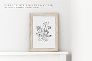 Minimalistic Line Art Roses, a Decorative Illustration by La Petite Line Art (Thumbnail 10 of 12)
