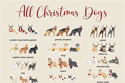 Christmas and New Year dogs clipart, an Illustration by Siriliadka Dreams (Thumbnail 7 of 8)