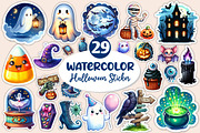 Halloween Stickers PNG, an Illustration by Dream Creation (Thumbnail 1 of 3)