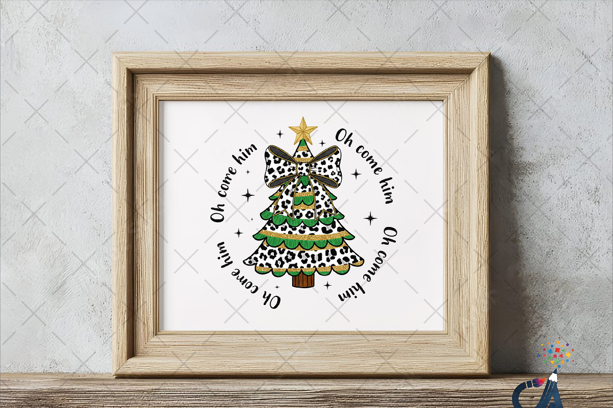 Oh Come Him Christmas Tree Png, an Illustration by Creative Art (Photo 5 of 6)