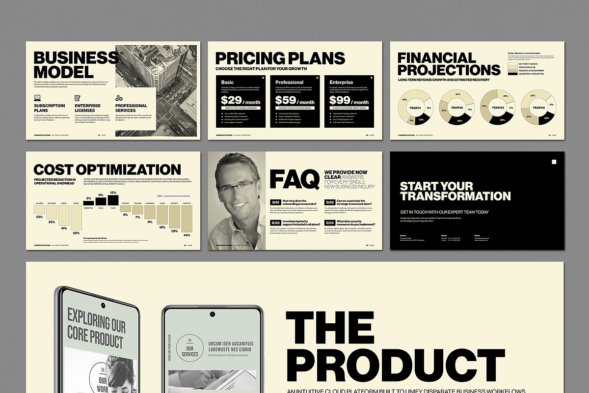 Editorial Business Proposal InDesign, a Presentation Template by TypoEdition (Photo 4 of 4)