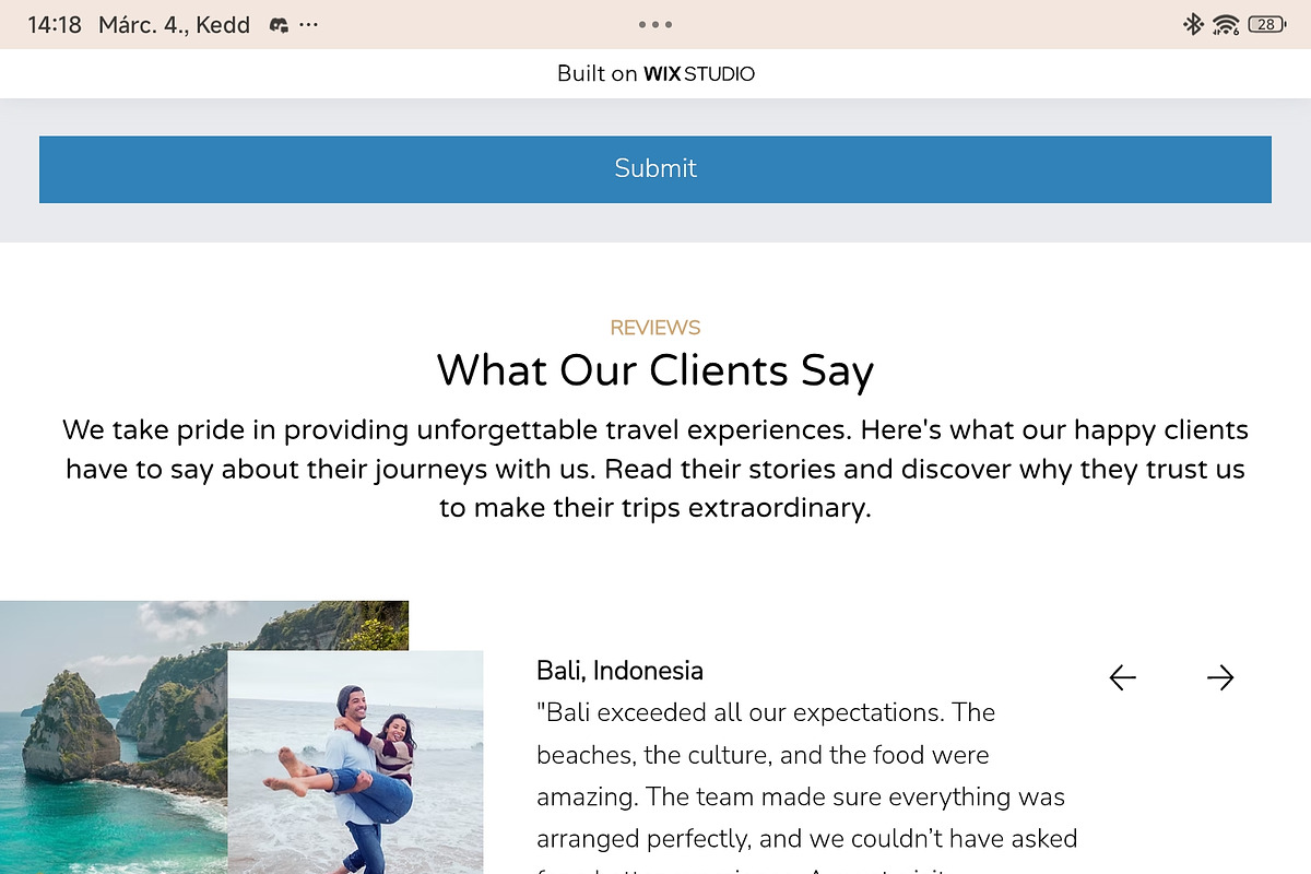 Travel - Wix Studio Website Template preview 5