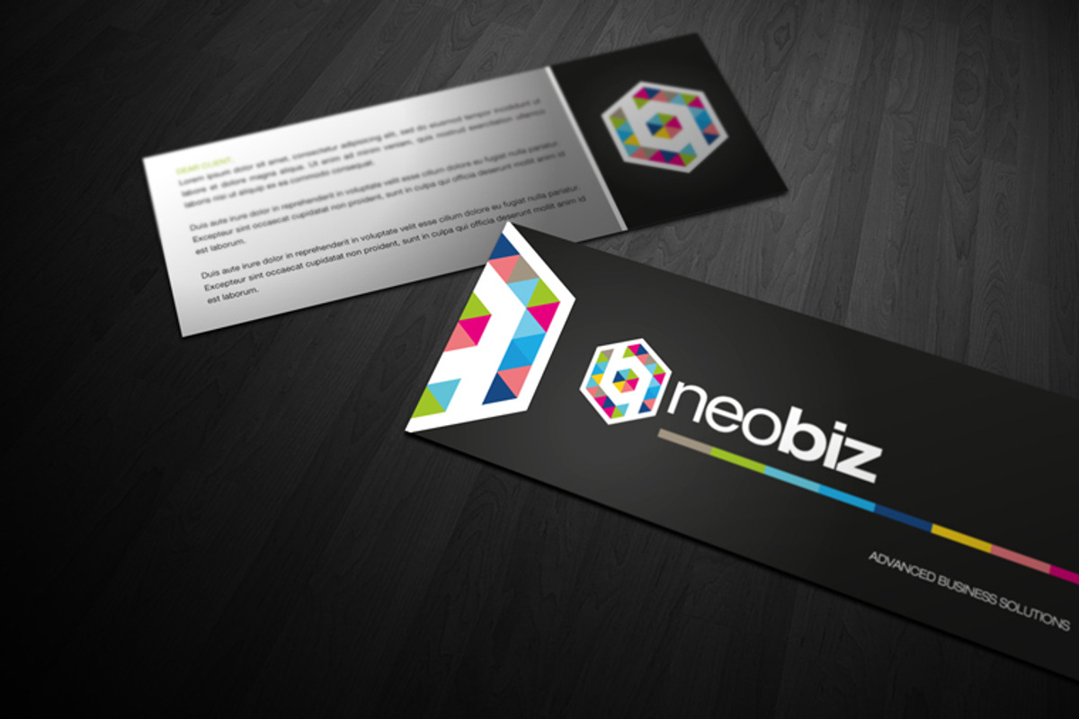 RW Neobiz Modern Identity + Logo, a Stationery Template by Reclameworks (Photo 5 of 5)