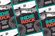 Hand Drawn Ocean Indie Rock Flyer, a Flyer Template by ashenterprise (Thumbnail 3 of 3)
