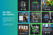 Gym/Fitness Social Media Templates, a Social Media Template by Sincerely Media (Thumbnail 5 of 7)