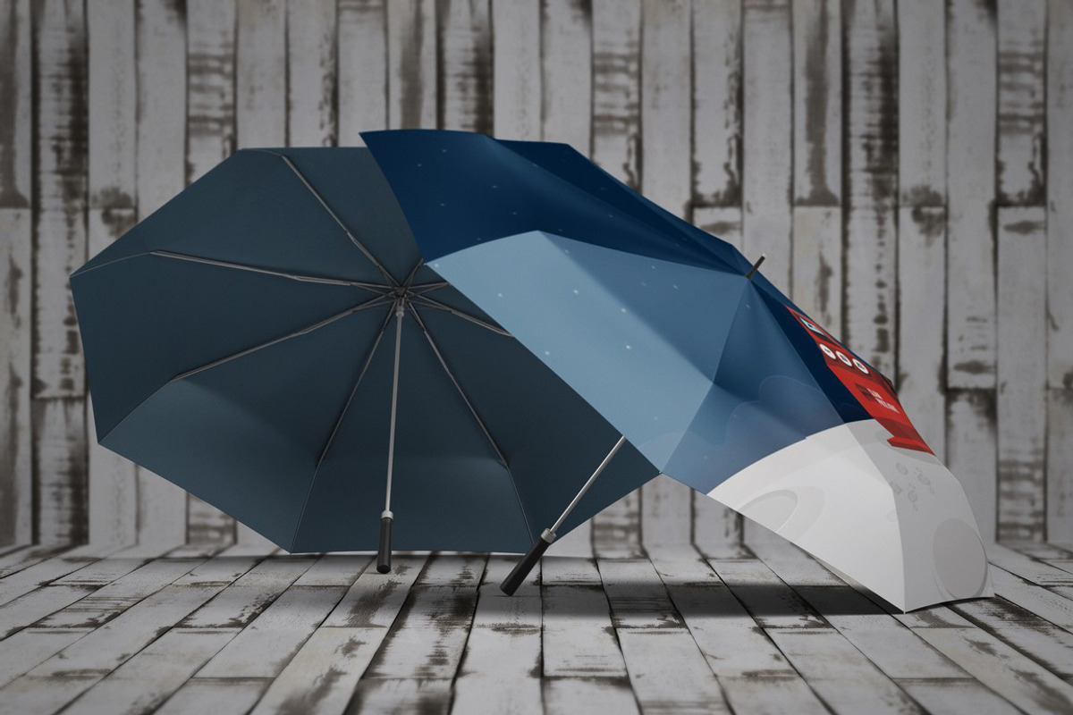 Umbrella Mock-Up, an Advertising Mockup by MassDream (Photo 7 of 11)