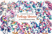 Fantasy Unicorn Clipart, an Illustration by Designworld (Thumbnail 1 of 7)