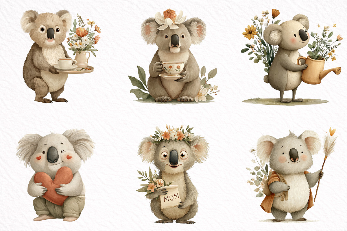 Whimsical Summer Teddy Bear Clipart, an Illustration by DreamArtGraphic (Photo 8 of 8)