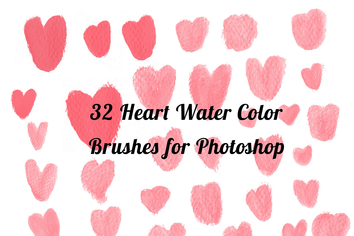 Heart Brushes for Photoshop, a Brush Add-On by PeoGeo Creative (Photo 1 of 3)