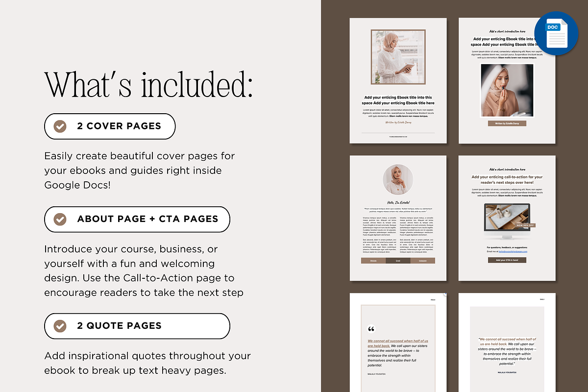 Google Docs Ebook Template, a Marketing Template by Our Polished Pages (Photo 5 of 8)