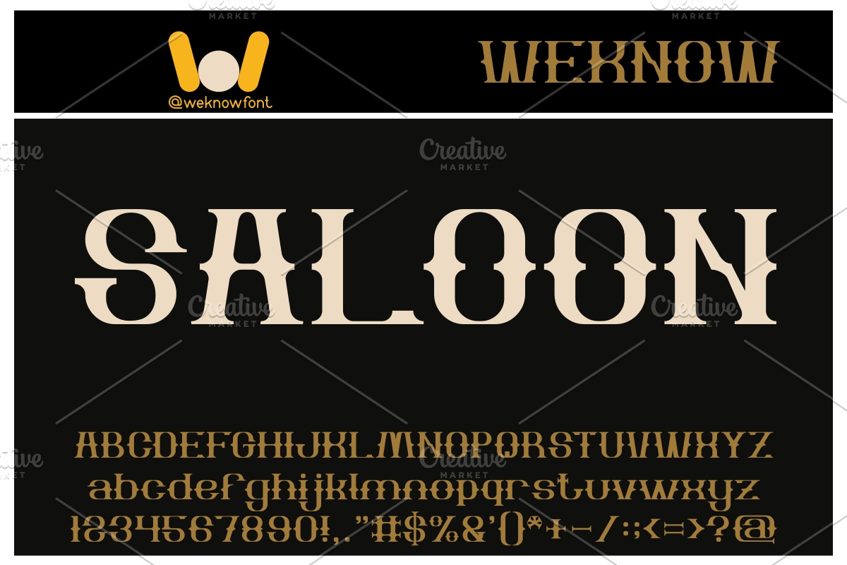 the bartender font, a Font by weknow (Photo 4 of 5)