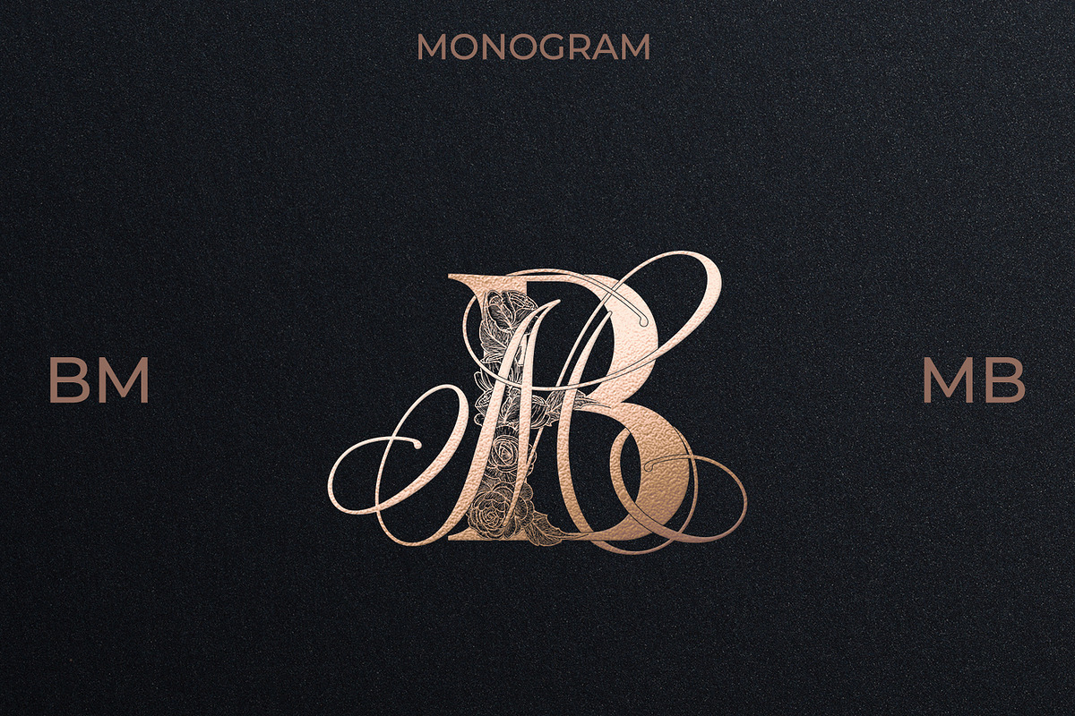 MB BM Wedding Monogram Logo, a Branding & Logo Template by LogoAV (Photo 1 of 6)