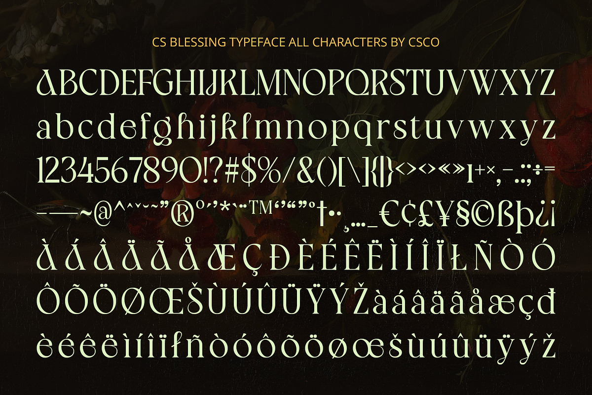 CS Blessing – Art Nouveau Font, a Serif Font by Craft Supply Co. (Photo 8 of 8)