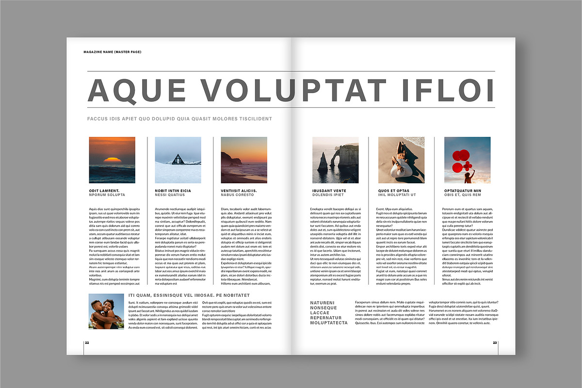 Modern Magazine Layout (A4+US), a Magazine Template by tomsarraipodesign (Photo 13 of 21)