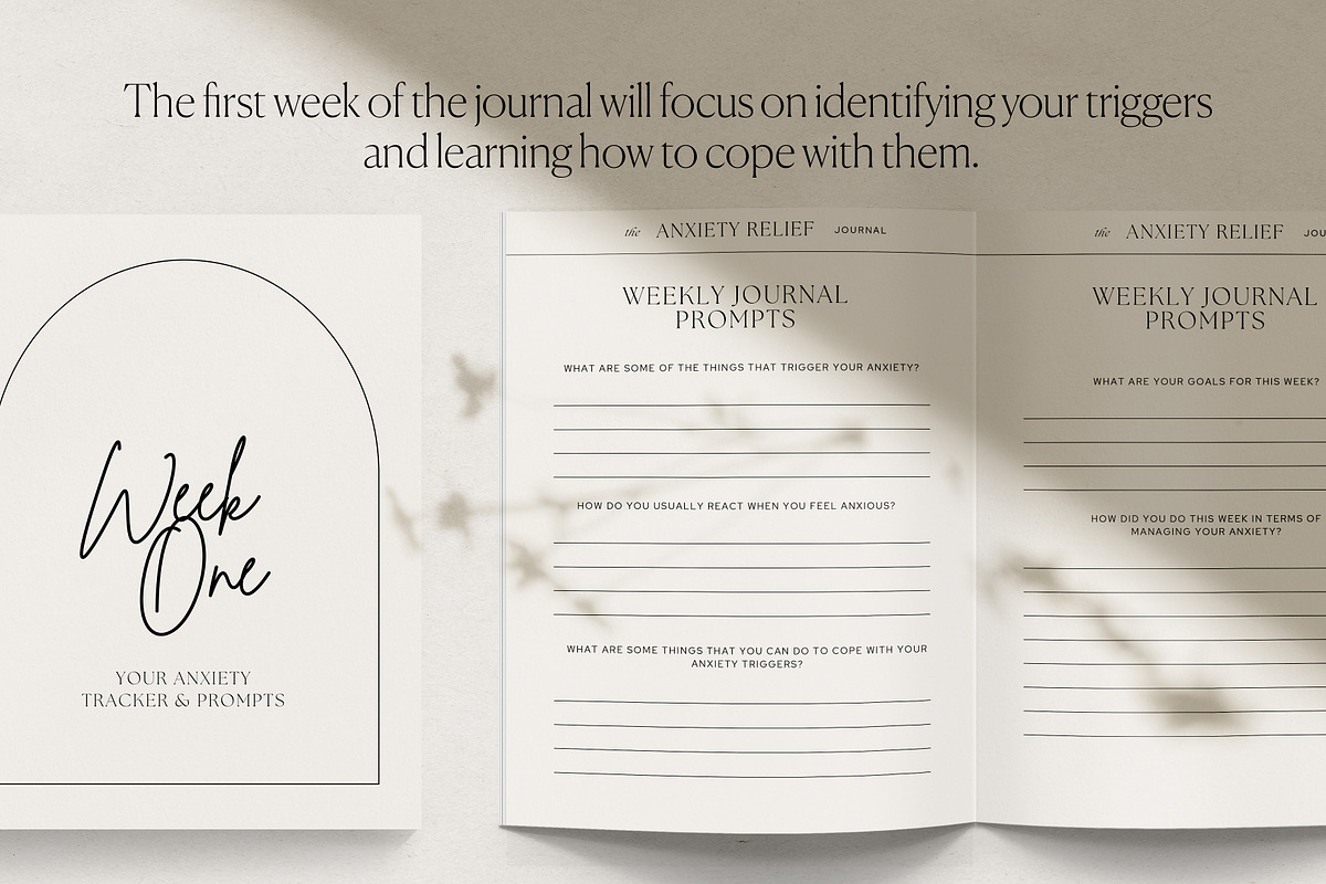 Anxiety Relief Journal Canva, a Presentation Template by HelloKarla (Photo 2 of 8)
