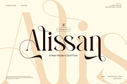 Alissan - Modern Serif Font, a Serif Font by Graphicxell (Thumbnail 1 of 8)