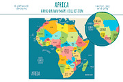 Africa Maps Collection, an Education Illustration by Illustrationsforteachers (Thumbnail 4 of 8)