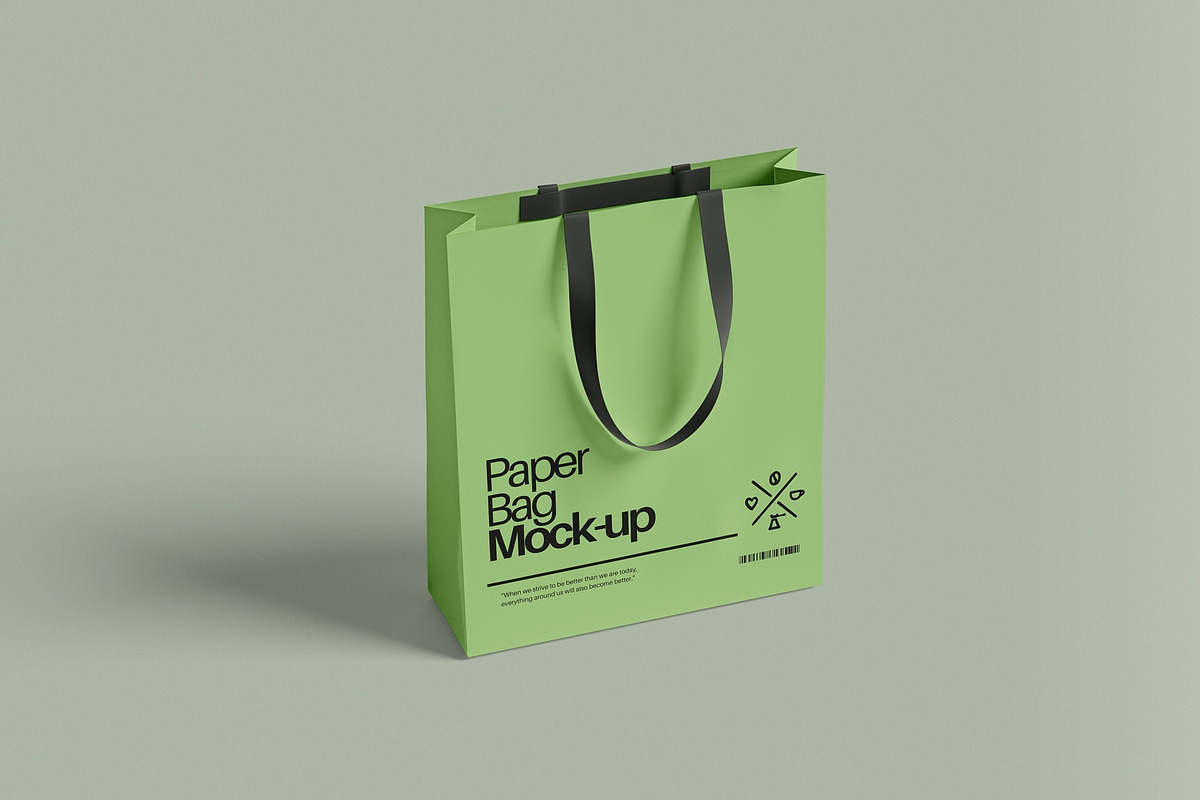 Paper Bag Mockup, a Packaging Mockup by hokagata (Photo 1 of 4)