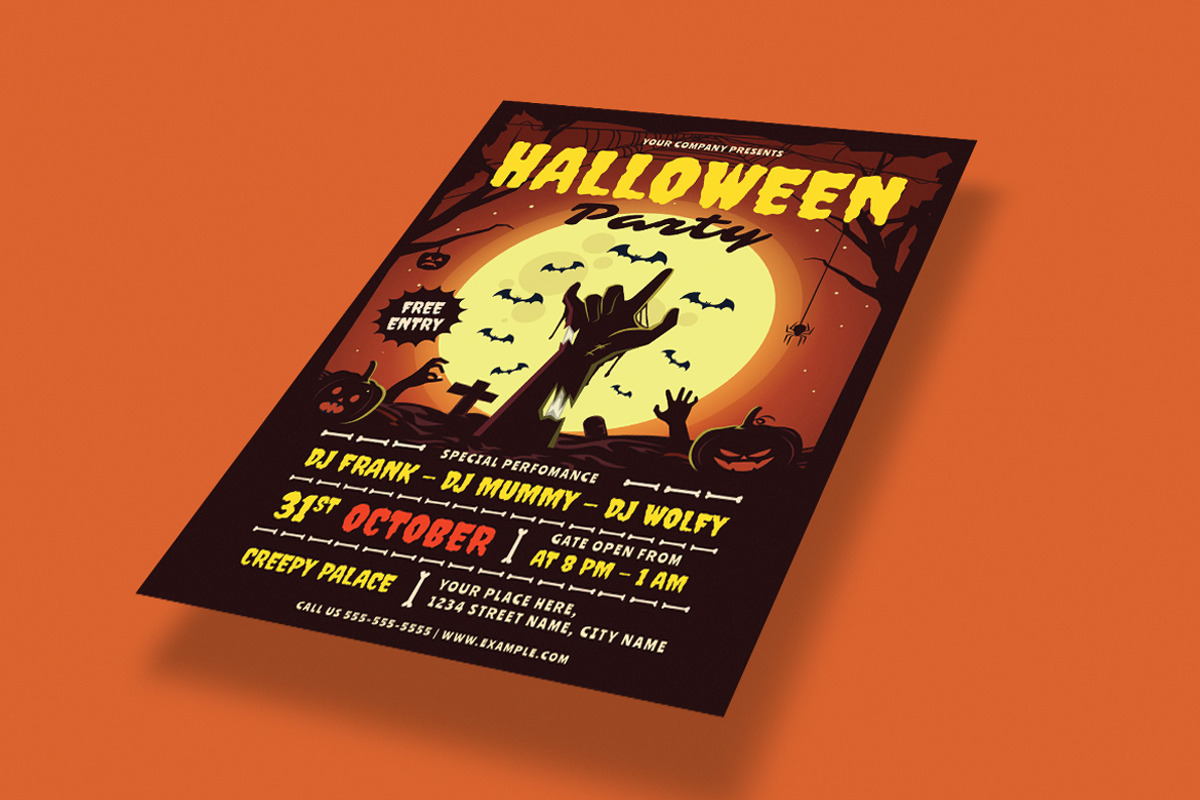 Halloween Party Flyer Set, a Flyer Template by Totem Design Studio (Photo 6 of 8)