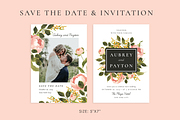 Peonies – wedding set, an Invitation Template by Helen Halik art (Thumbnail 2 of 10)