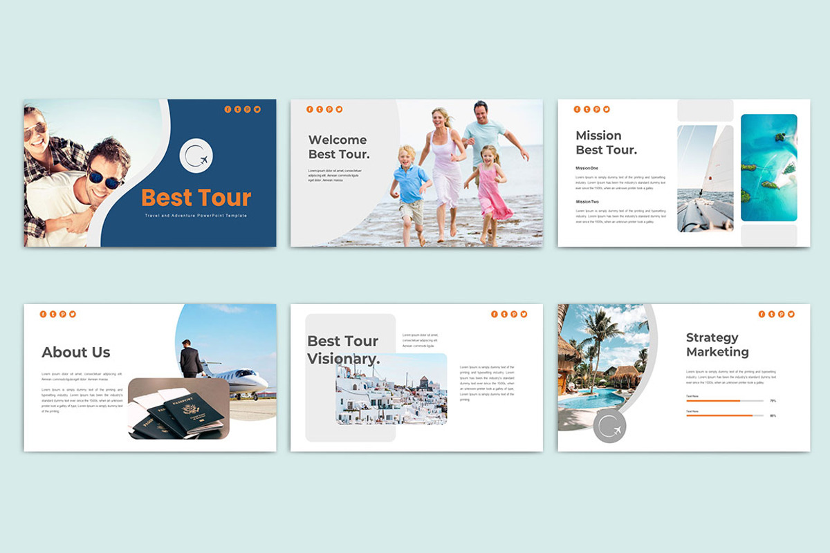 Travel Best Powerpoint Template, a Presentation Template by yanindesign (Photo 3 of 7)