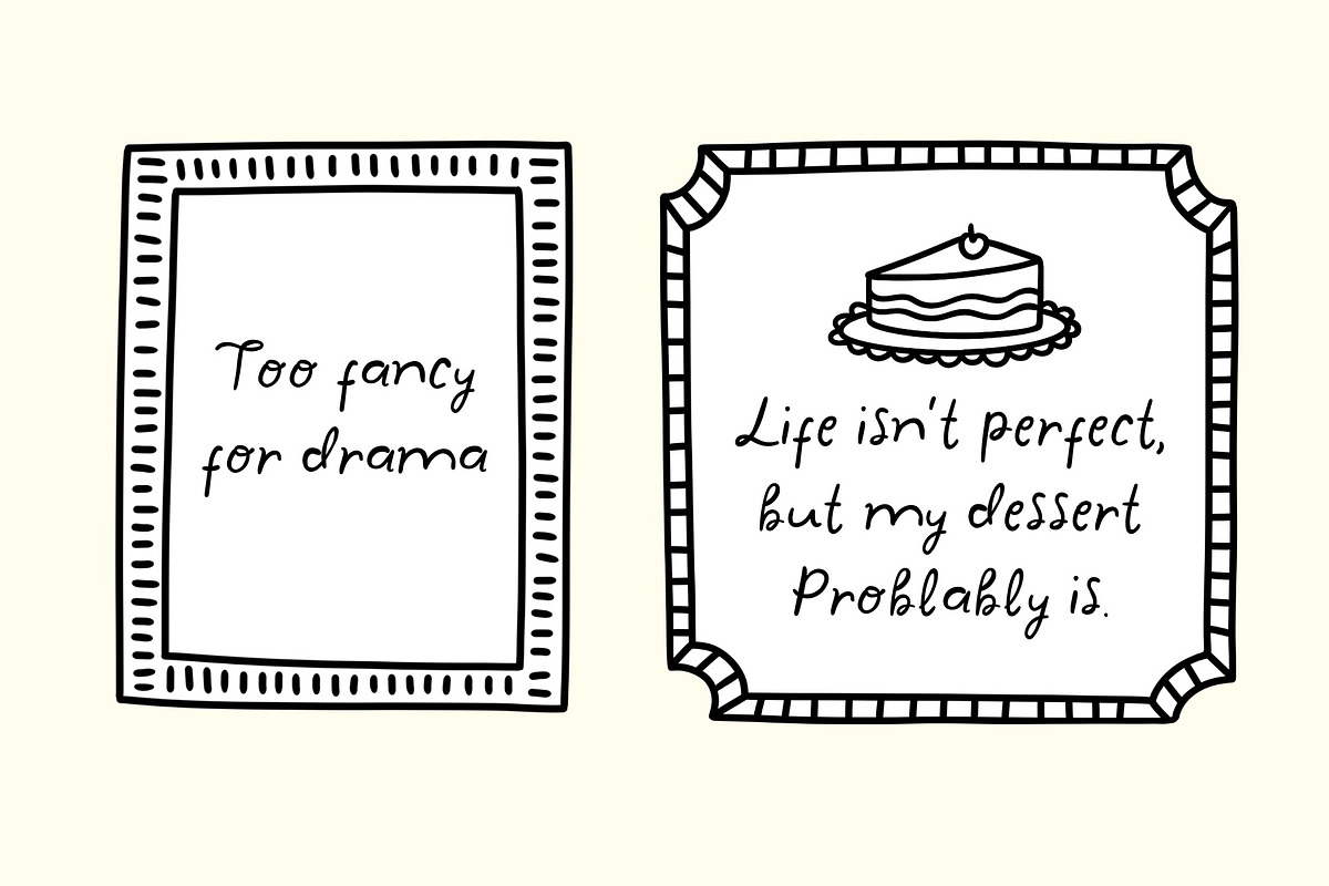 Wavy Diary - Handwritten Font, a Handwritten Font by byherline (Photo 5 of 6)