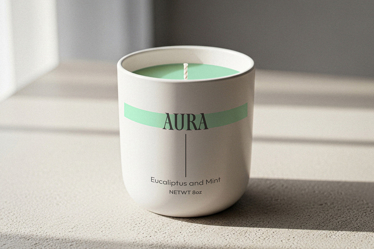 Scented Candle Mockup, a Cups & Container Mockup by Designer Dude