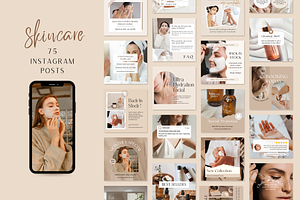 Skincare Instagram Template CANVA