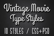 Vintage Movie CSS Type Styles (+PSD), a Templates & Theme by Rex Rainey (Thumbnail 1 of 5)