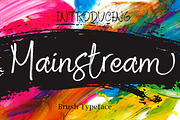 Mainstream, a Script Font by Byuly Ayika (Thumbnail 1 of 9)