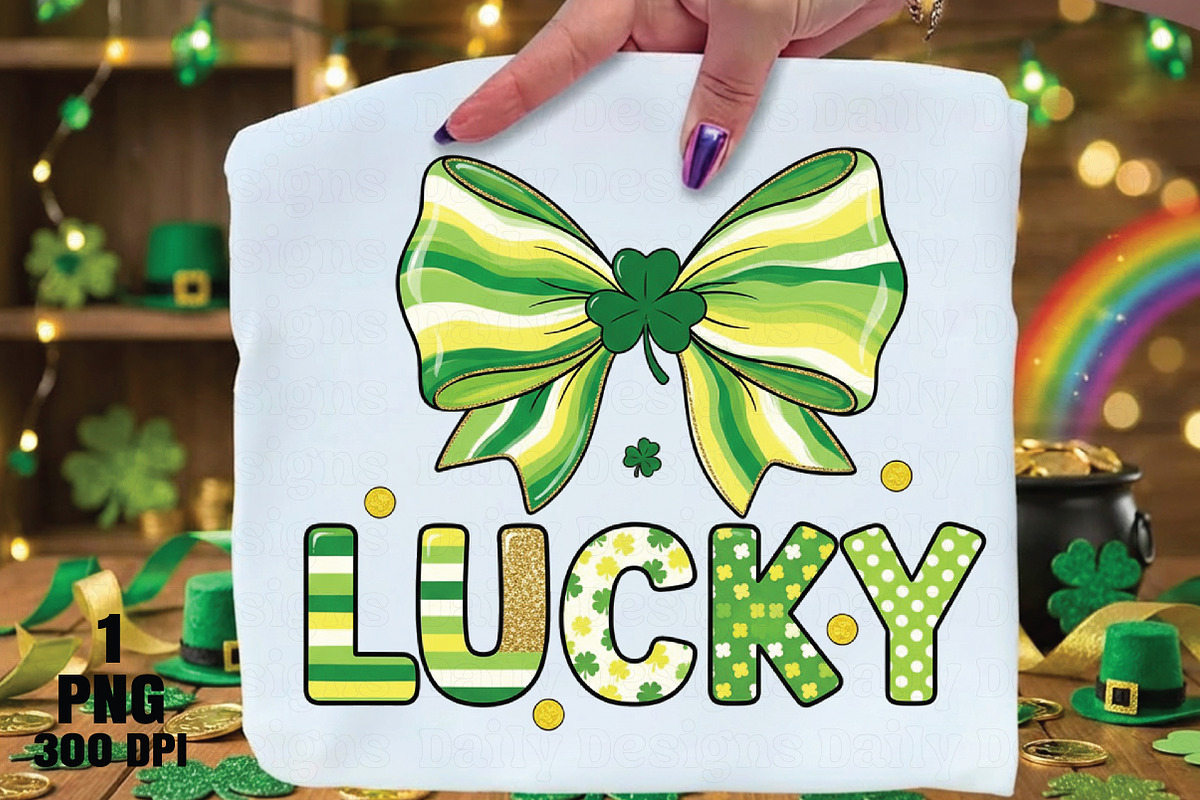 St Patricks Day Lucky png, an Illustration by Daily.Designs (Photo 1 of 5)