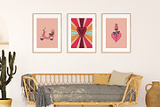 Vintage Valentine's Day. Retro 70s., an Object Graphic by Sofico (Thumbnail 8 of 16)