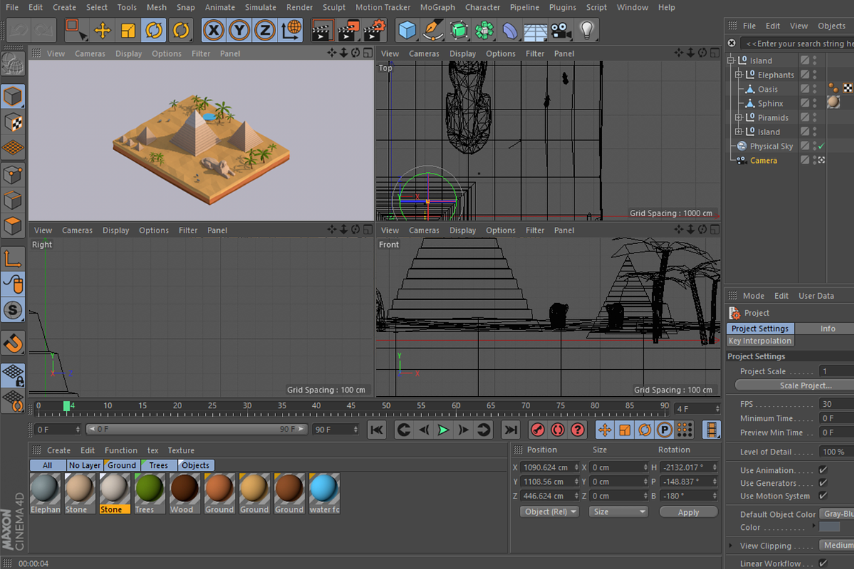 Cartoon Low Poly Egipt Piramids, an Architecture 3D Model by Anton Moek (Photo 8 of 8)
