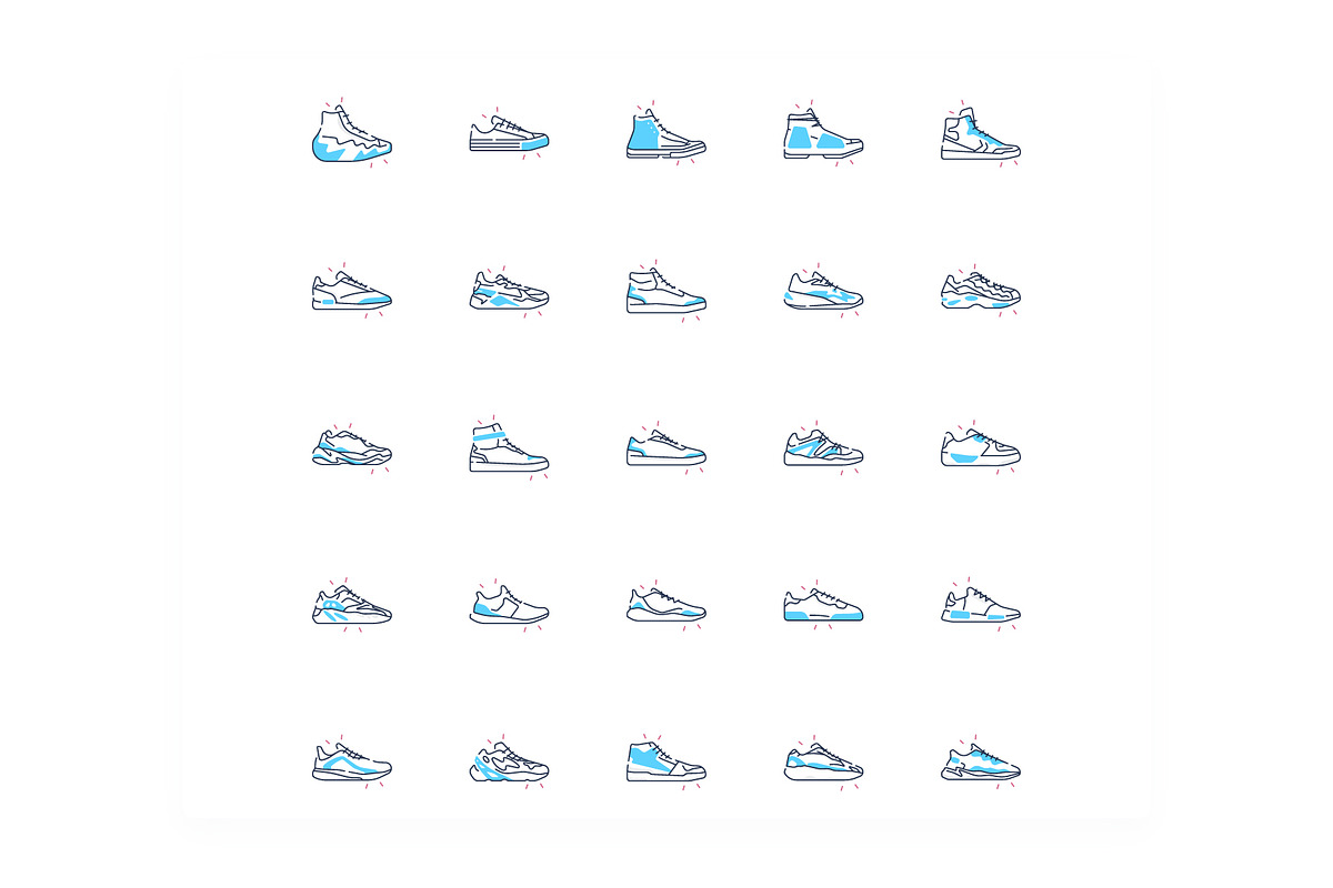 Sneakers Icons, a Sport Illustration by iconfield (Photo 3 of 5)