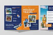 Holiday Travel Bifold Brochure, a Brochure Template by Annora Studio (Thumbnail 5 of 6)