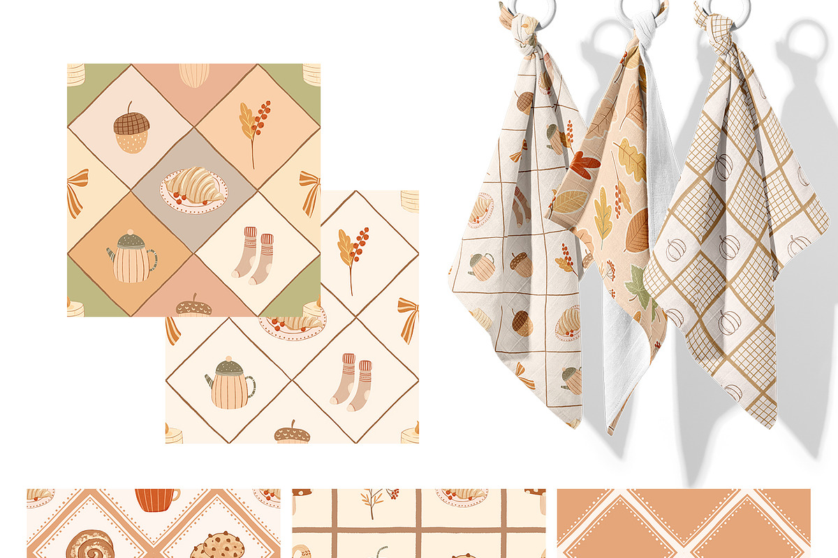 Leaf Fall Season - frames & patterns, an Object Graphic by polikarpovaart (Photo 8 of 16)
