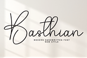 Basthian | Script Font, a Handwritten Font by Scratchones (Thumbnail 1 of 8)
