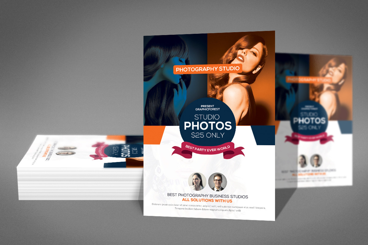 Photo Studio Flyer Template, a Flyer Template by Graphic Templates (Photo 4 of 4)