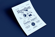 Retro Cartoon Marathon Flyer, a Flyer Template by Guuver (Thumbnail 2 of 3)