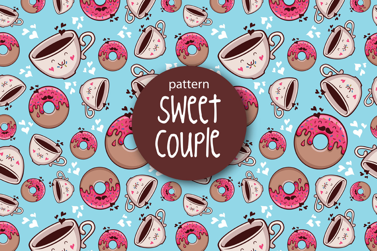 pattern Sweet Couple, a Pattern Graphic by Goodbye, Sailor
