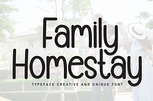 Family Homestay | Script Font