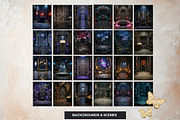 Ars Goetia Dark Fantasy Backdrop Set, a Background Graphic by ThatsDesignArt (Thumbnail 9 of 13)