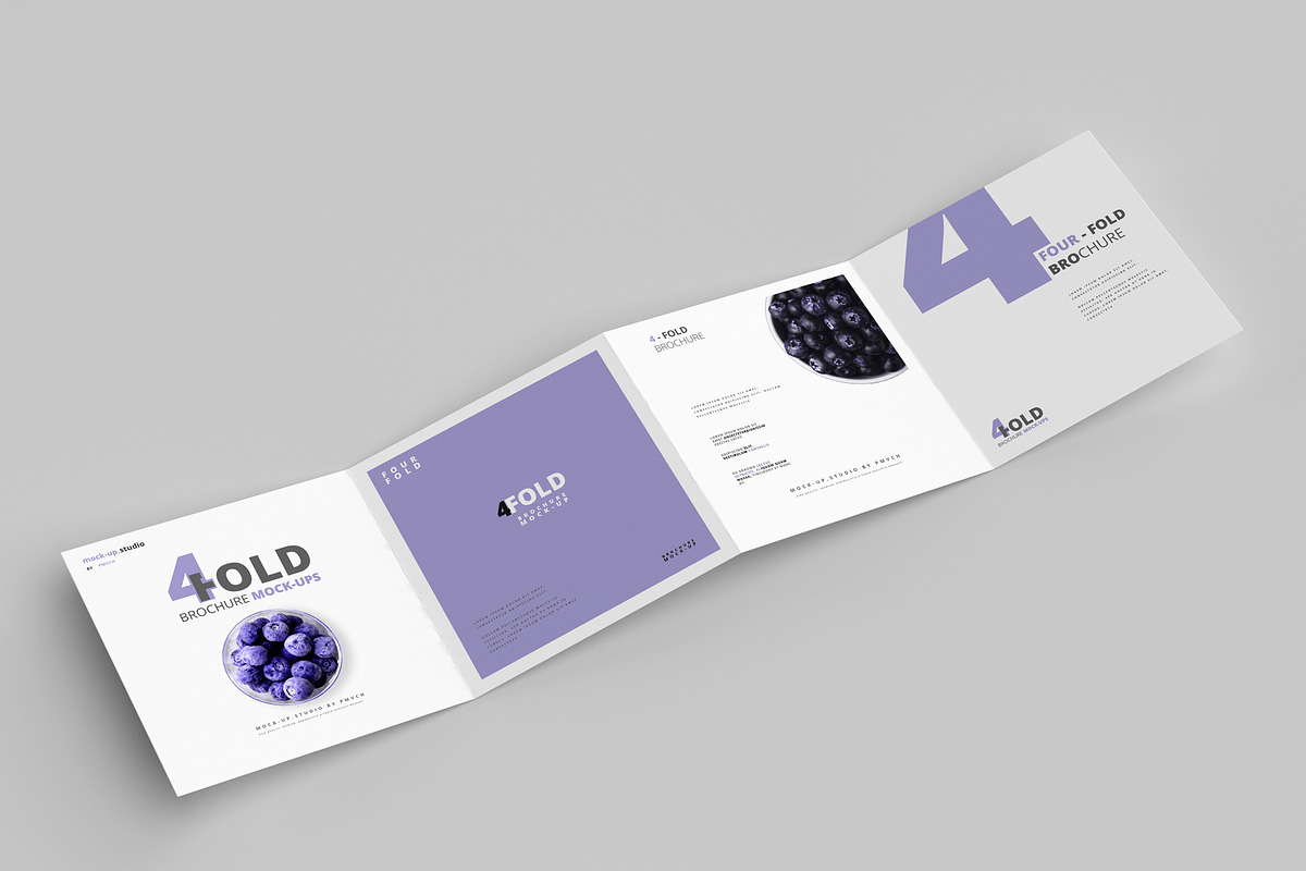 Square Brochure Mockups - Four Fold, a Print Template by pmvch (Photo 8 of 11)