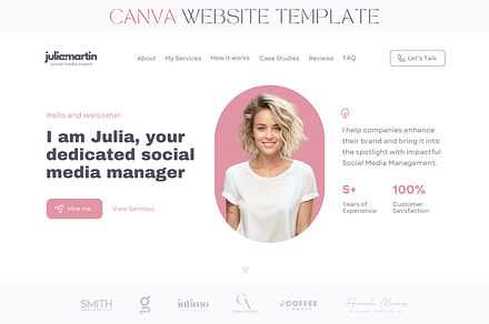 Canva Template Social Media Manager