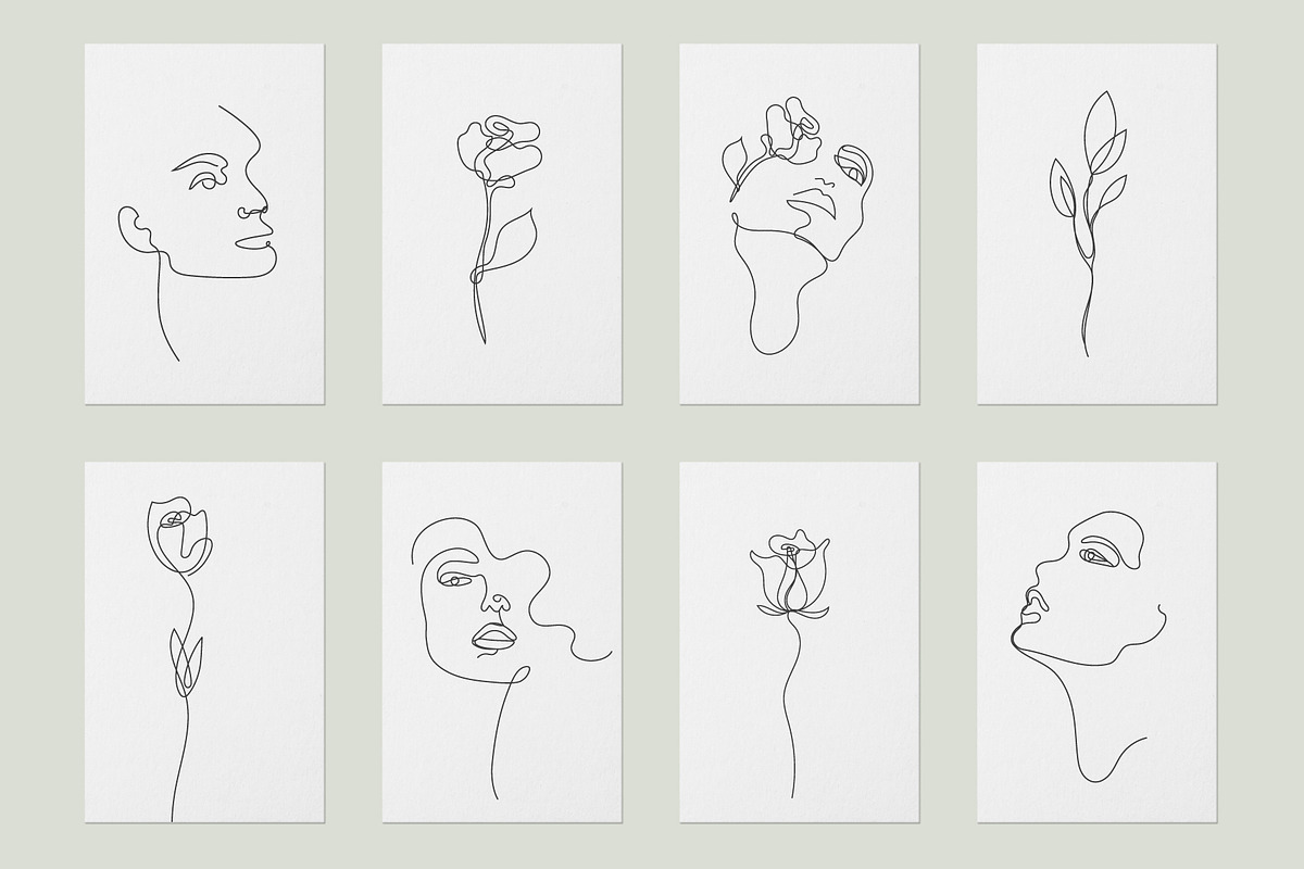 Minimalist Line Feminine Logos, a Decorative Illustration by Marylia (Photo 4 of 9)