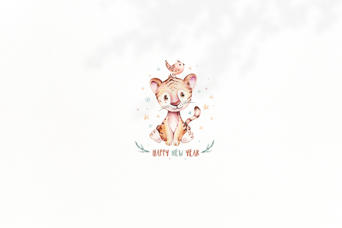 Christmas tiger. New Year 2022, an Animal Illustration by Peace ART (Photo 11 of 11)